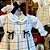 Vestido Infantil Body ou Camisa Grid de Amor Xadrez Marfim com Preto Roana - Imagem 4
