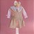 Conjunto Infantil Dourado Blusa Pulôver com Saia Grid de Amor Roana - Imagem 4