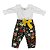 Conjunto Infantil com Blusa Manga Longa e Calça Flores de Outono Estampado Roana - Imagem 4