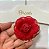 Laço Infantil Médio Flor e Pérolas Vermelho Roana - Imagem 1