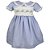 Vestido Infantil com Peito Bordado Contos em Tons Azuis Roana - Imagem 4