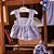 Conjunto Infantil Bata com Culote ou Short Contos em Tons Azuis Roana - Imagem 4