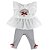 Conjunto Infantil Bata com Legging Jardim Encantado Cinza Roana - Imagem 4