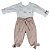 Conjunto Infantil com Blusa e Calça Flower Garden Rosa Seco Roana - Imagem 5