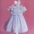 Vestido Infantil Babados e Bordado Sonho Azul Roana - Imagem 1