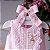 Vestido Infantil com Renda e Bordado Rosa Roana - Imagem 3