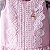 Vestido Infantil com Renda e Bordado Rosa Roana - Imagem 2