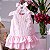 Vestido Infantil com Renda e Bordado Rosa Roana - Imagem 1
