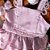 Conjunto Infantil Bata com Culote ou Short Rendas e Flores Rosa Roana - Imagem 2