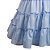 Vestido Bordado com Alça de Fita Xadrez Azul Roana - Imagem 3