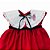 Vestido Infantil com Calcinha Festa Papai Noel Quebra Nozes Poá Vermelho Ahoara - Imagem 8
