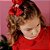 Vestido Infantil Festa Bailarina Quebra Nozes Poá Vermelho Ahoara - Imagem 6