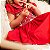Vestido Infantil Festa Bordado a Mão Quebra Nozes Vermelho Ahoara - Imagem 3