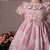 Vestido Infantil Festa Toile du Jouy Casinhas Rosa Estampado Roana - Imagem 3