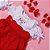Vestido Infantil Festa Bordado a Mao Gola e Botao de Lacinho Natal Quebra Nozes Vermelho Roana - Imagem 2