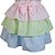 Vestido Infantil Bordado Babados Candy Color Colorido Roana. - Imagem 5