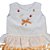 Conjunto Infantil Bata com Culote ou Short Minha Doce Laranjinha Xadrez Laranja Roana - Imagem 2