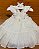 Vestido Infantil Encanto Bordado Delicado Marfim Roana - Imagem 13
