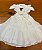 Vestido Infantil Encanto Bordado Delicado Marfim Roana - Imagem 14