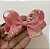 Laço Infantil Medio Bordado e Perolas Rosa Roana - Imagem 1