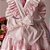Pimpao Infantil Toile du Jouy Casinhas Rosa Estampado Roana - Imagem 3
