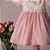 Vestido Infantil Luxo Gracioso Rosa Roana - Imagem 2