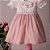Vestido Infantil Luxo Gracioso Rosa Roana - Imagem 1