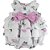 Pimpao Infantil Flores e Laço Adoravel Rosa Roana - Imagem 3