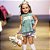 Conjunto Infantil Bata com Culote ou Short  Bordada com Lacinhos Meu Jardim Xadrez Verde Roana - Imagem 6