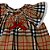 Vestido Infantil com Calcinha com Pérolas e Laço Clássico Estilo Burberrry Xadrez Roana - Imagem 3