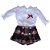 Conjunto Infantil Short Saia com Body ou Blusa Montreal Marsala Roana - Imagem 8