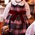 Vestido Infantil com Body ou Blusa Montreal Marsala Roana - Imagem 3