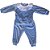 Conjunto Infantil Calça e Blusa Manga Longa de Veludo Encanto Azul Roana - Imagem 1