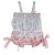 Conjunto Infantil Bata com Culote ou Short Xadrez Rosa Roana - Imagem 1