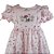 Vestido Infantil Gola Boneca Mini Cogumelos Rosa Roana - Imagem 5