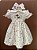 Vestido Infantil Gola Boneca Mini Cogumelos Rosa Roana - Imagem 1