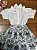 Conjunto Infantil Saia com Camisa de Laise Bordada Azul Roana - Imagem 2