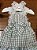 Vestido Infantil Ternura de Verão Xadrez Verde Roana - Imagem 3