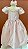 Vestido Infantil Mundo de Princesa Luxo Rosa Roana - Imagem 1