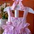 Vestido Infantil Bordado Pureza do Jardim Rosa Roana - Imagem 2
