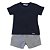 Pijama Menino Sonho de Brincar Azul Marinho Listrado - Roana - Imagem 1
