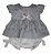 Conjunto Bata Com Culote ou Short Menina Roana Cinza - Imagem 1