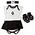 Kit 3 Pecas Body Vestido Menina Vasco Tam. M Torcida Baby - Imagem 1