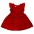 Vestido Tricoline Com Laços Vermelho Anjos Baby - Imagem 1