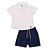 Conjunto Masc Camisa E Bermuda Jeans- Nini E Bambini - Imagem 1