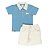 Conjunto Camisa Polo Com Bermuda Moletinho M - Anjos Baby - Imagem 1