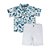Conjunto Masc Camisa C/ Botões Bermuda Sarja Branca 01 - Anjos Baby - Imagem 1