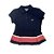 Camisa Polo Feminina Azul Marinho Infantil Lacoste - Imagem 1