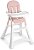 Cadeira Alta De Alimentação Premium Branca / Rosa - Galzerano - Imagem 2