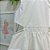 Vestido Infantil Babado Assimétrico e Detalhe em Pérolas Off White- Luluzinha - Imagem 3
